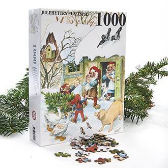Nissernes jul puslespil med nissefar og nissemor
