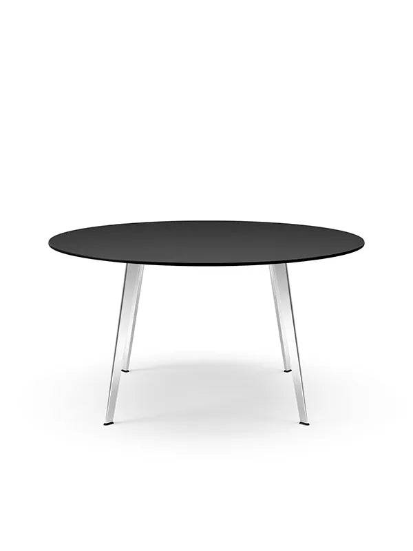 JW140 bord fra Montana Black oak (finér eg) / Aluminium (poleret) - Jacobsen Plus
