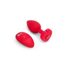 B-Vibe - Vibrating Heart Plug M/L Red