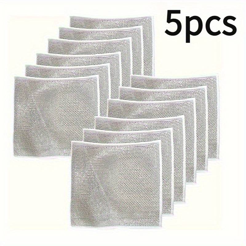 5-15-50pcs Professional Dacron Cleaning Pads - Commercial Grade Scrubbers For Pots & Pans - Long Lasting - Kitchen & Restaurant Essential