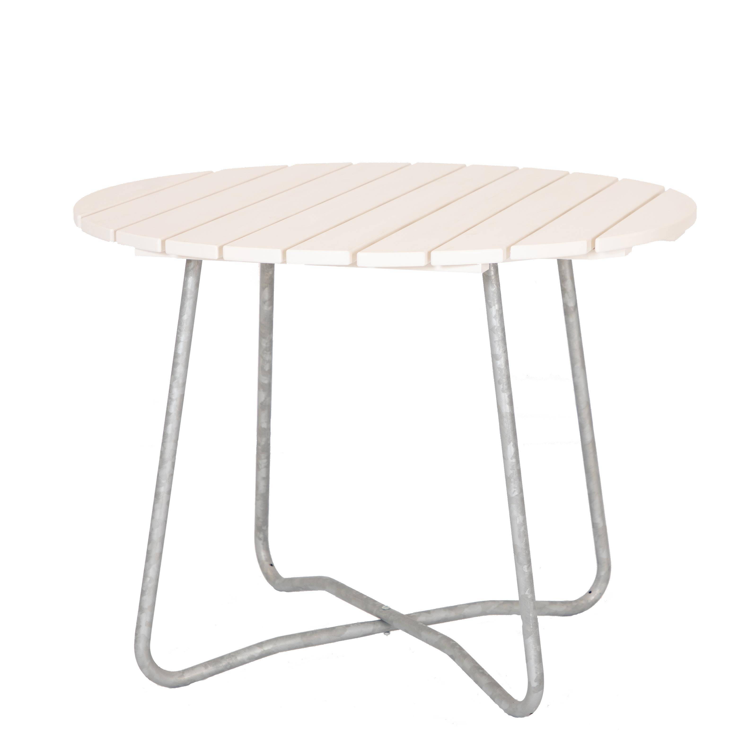 Eden Wood Amanda EW 4071-50 Cafébord vit Ø 100 cm