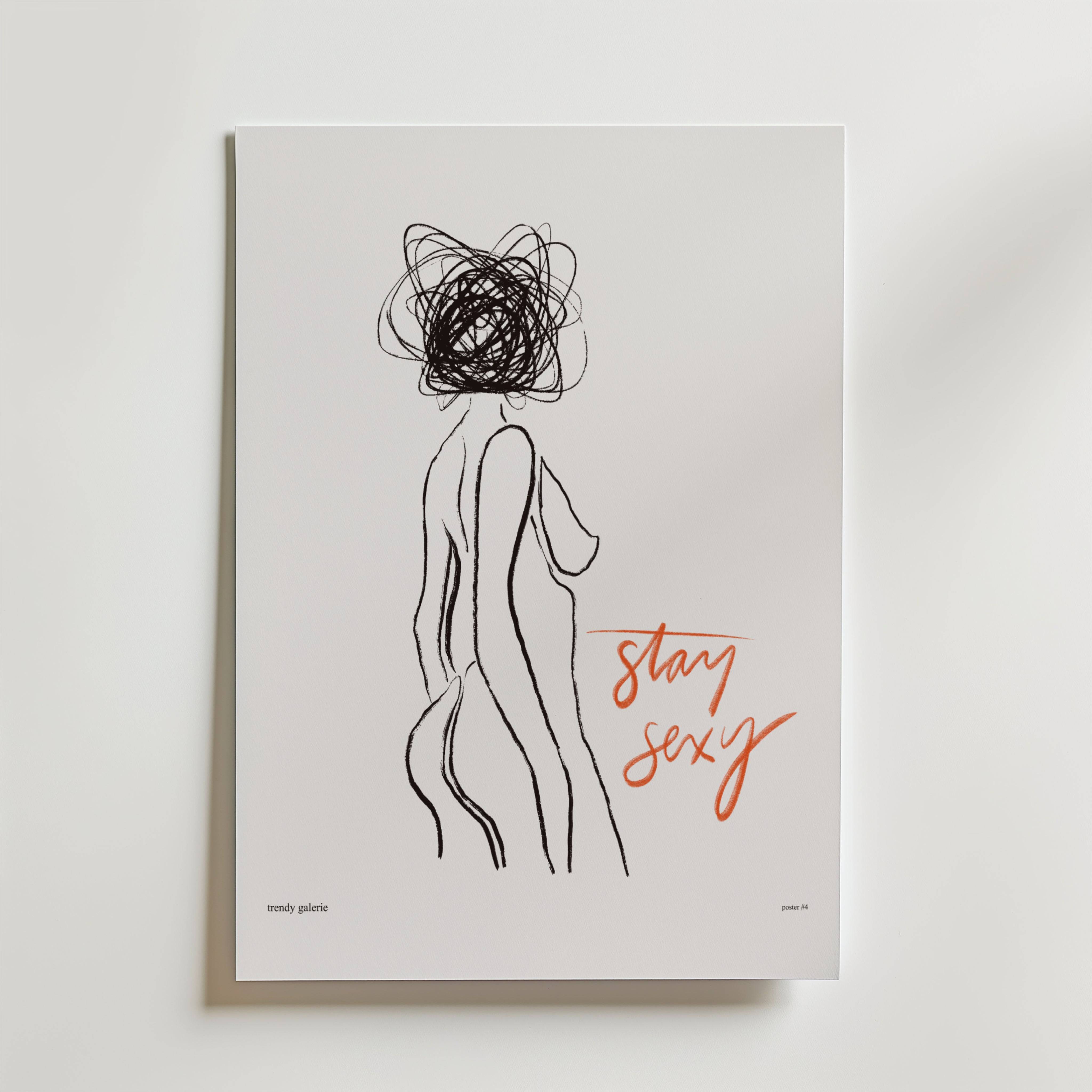 Sexy but Lost Poster - Premium Canvas 100x140 cm