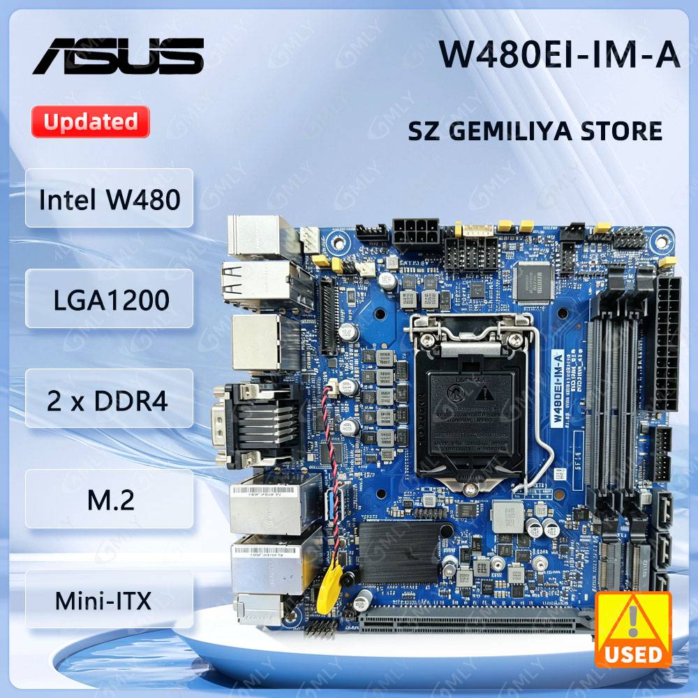ASUS W480EI-IM-A Motherboard Intel W480 LGA1200 2×DDR4 support Core i5-10500E Core i5-10500E  i9-10900T Xeon W-1270TE cpu