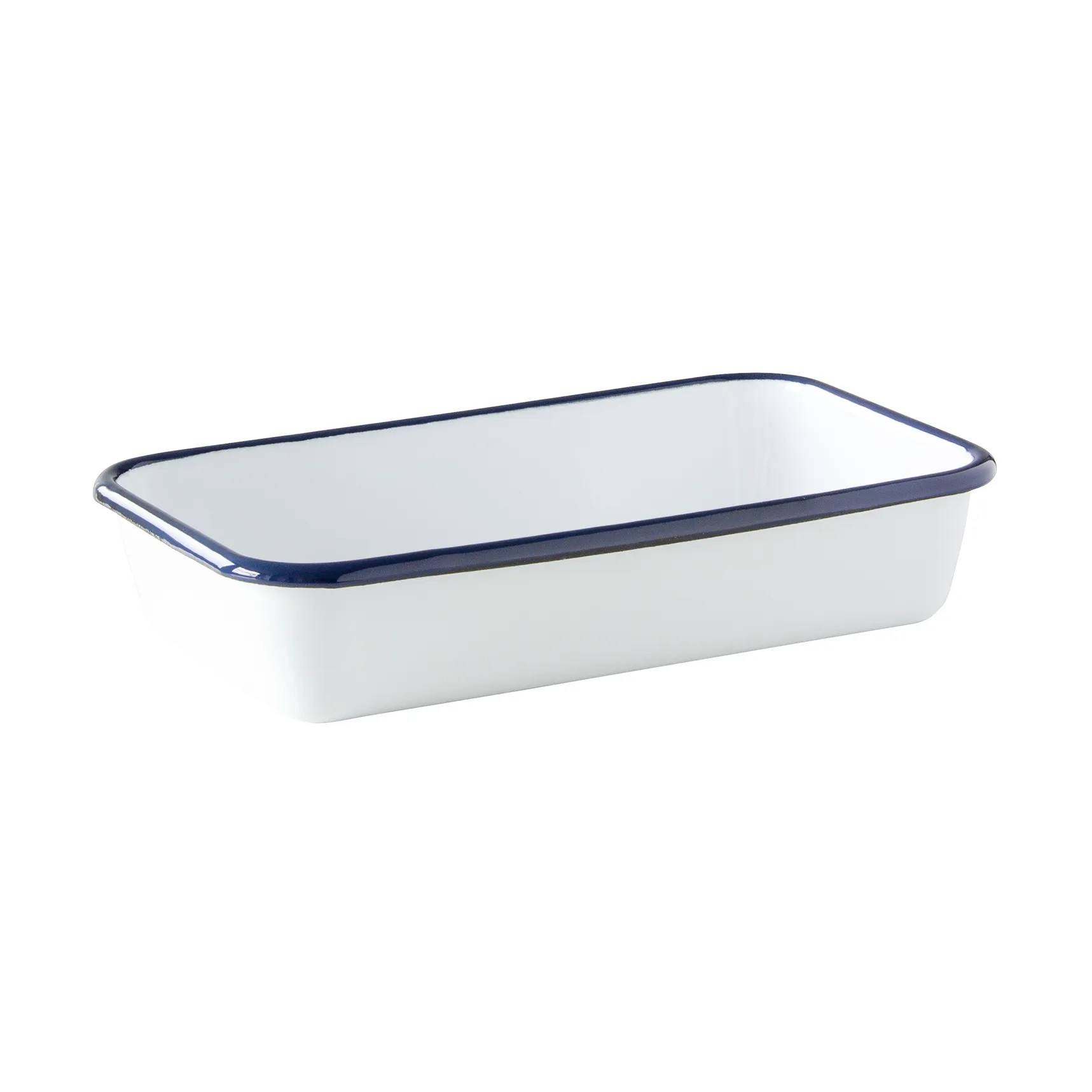 Kockums Jernverk Kockums ugnsform Kockums white-blå, 23x13,5 cm - Vit