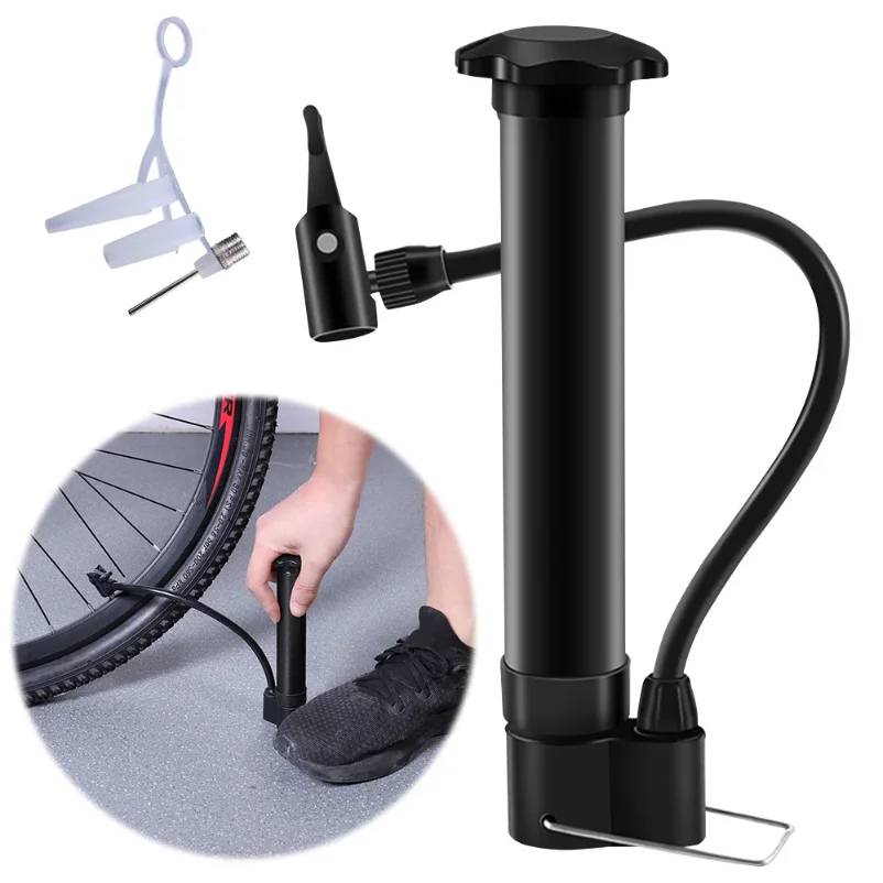 Portable Bicycle Pump Valve 80PSI Lightweight Balloon Manual Air Pump MTB Road Bike Tire Inflator Cycling Accesories