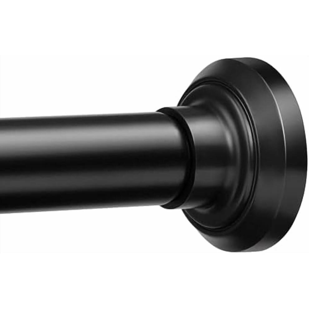 Mattsvart justerbar spännstång 96-193 cm