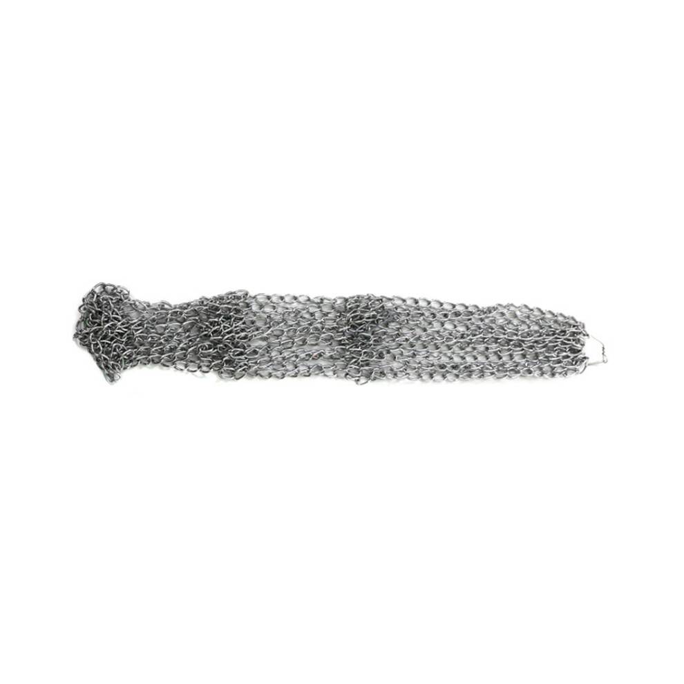 Iron Chain Basketball Net Professional Standard Heavy Duty Basketball Goal Net Replacement Basketball Net Silver