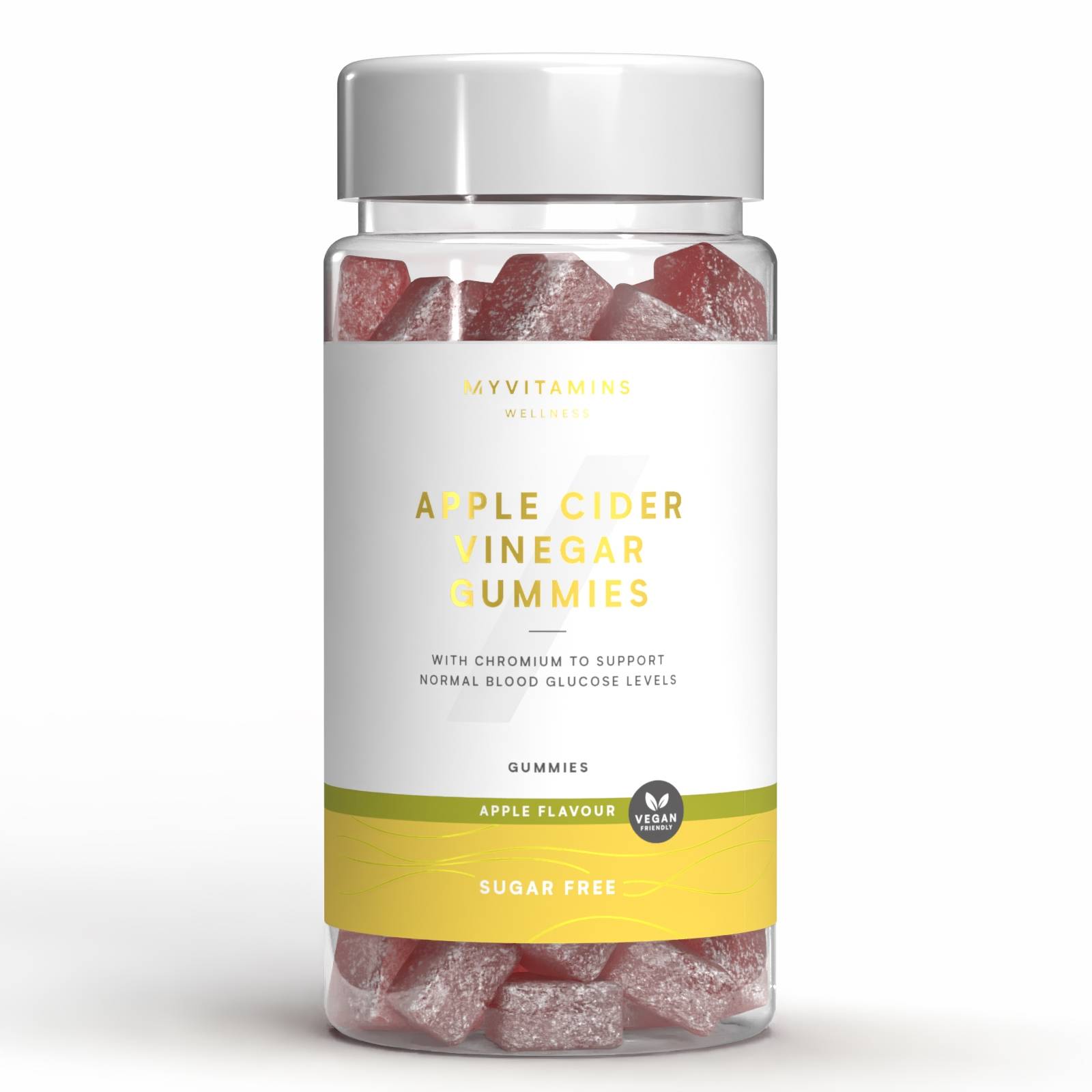 Myvitamins Apple Cider Vinegar Gummies - 60gummies - Sugar Free Apple