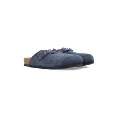 Birkenstock Kids - Boston buckle-strap sneakers - barn - mocka/gummi - 29 - Blå