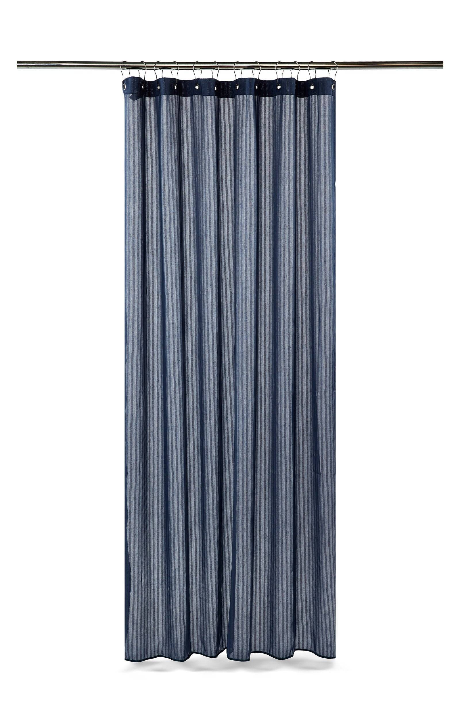 Lines shower curtain w/eyelets 220 cm-4205-22-45