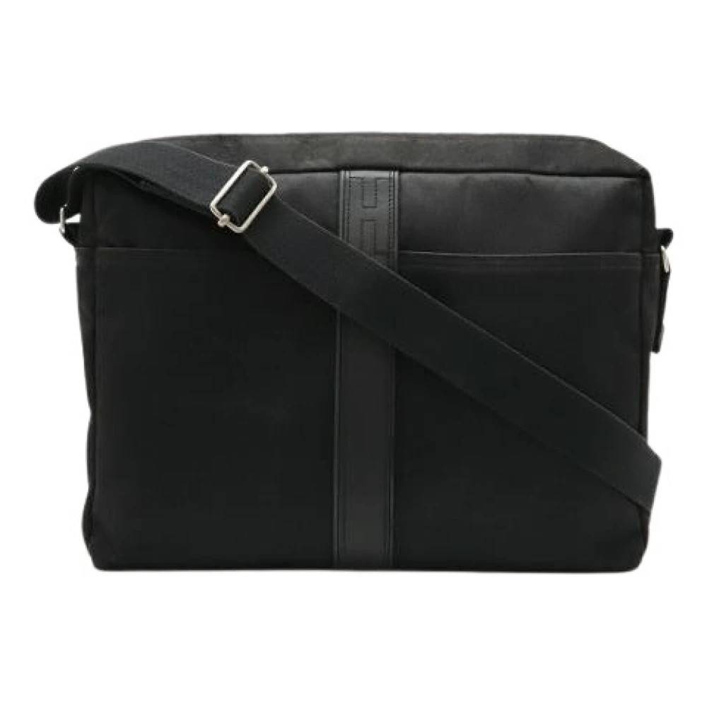 Hermès Vintage Pre-owned Acapulco Basas MM Nylon Læder Skuldertaske - Vintage - Dame - Sort - ONE SIZE - Uld