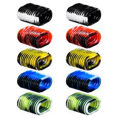 10pcs Silicone Fishing Reel Handle Grip Sleeve Non-Slip Baitcaster Knob Covers flerfärgad