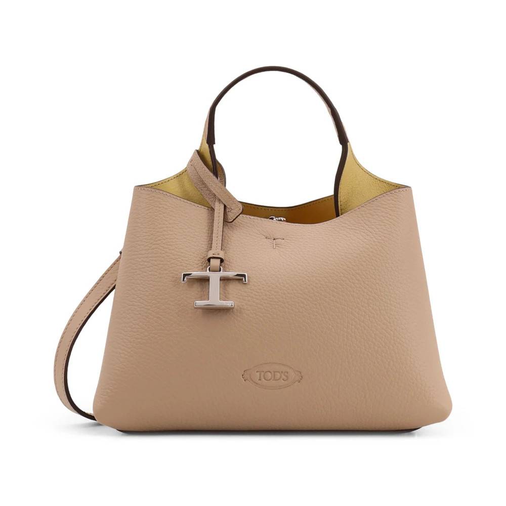 Tod's Micro Håndtaske - Tasker - Dame - Beige - ONE SIZE - Uld
