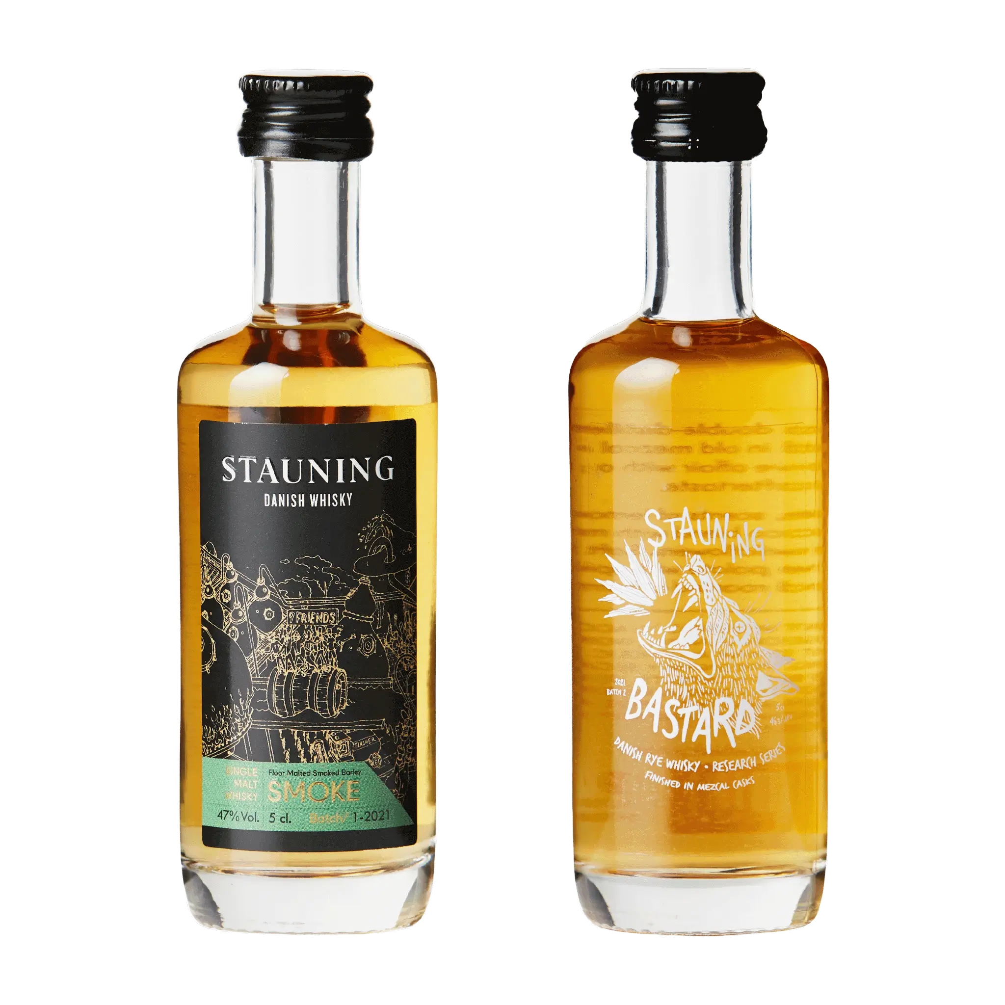 Stauning Whisky Smagesæt – Smoke og Bastard (2 x 5 cl.)