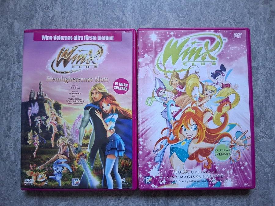Winx Club DVD-filmer: Hemligheternas Slott och Bloom Upptäcker Sina Magiska