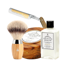 Rakknivspaket med D.R. Harris Arlington - Brun / Vit / Silver / Krom