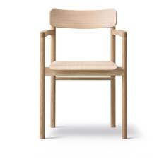Fredericia Furniture - Post Armchair, Lackerad ek - Spisebordsstole - Cecilie Manz - Træ farvet - Træ