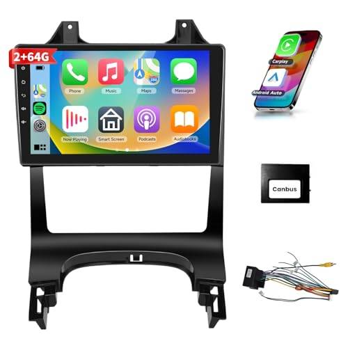 Podofo Carplay bilradio för Peugeot 3008 2009-2015, Android 2G+64G HiFi Android Auto, 9-tums pekskärm GPS Handsfree Bluetooth WiFi FM RDS USB-stereo för Peugeot3008