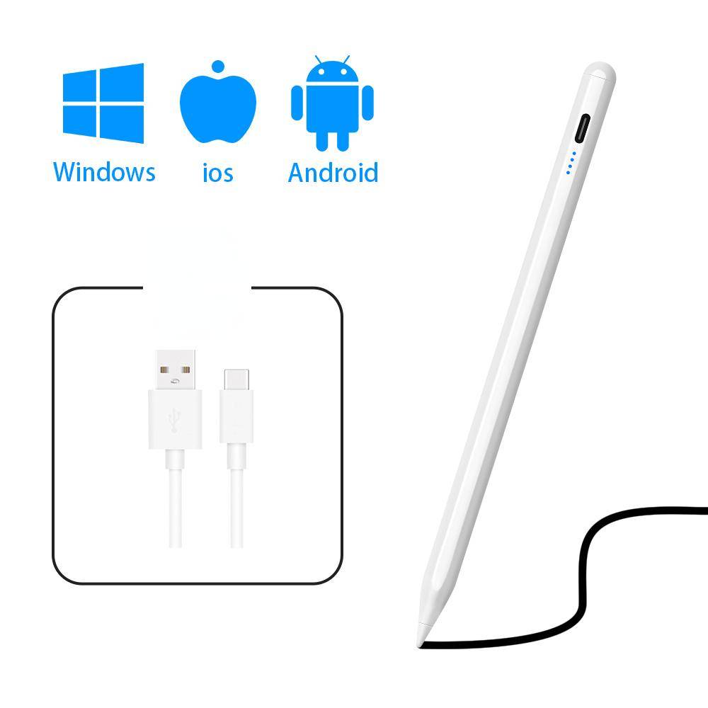 Universal Stylus Penna För Android IOS Windows Touch Pen För iPad iphone Penna För Huawei Lenovo Samsung Telefon Xiaomi Tablet Pen vit