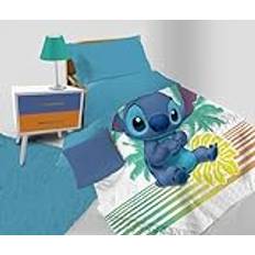 hermet Stitch, Disney Spring Enkelsäng Quilt Sängöverkast, Vårtäcke Enkelsäng, Enkelsäng, Halvsäsongsfilt, 100% Mikrofiber, Officiell Disney-produkt