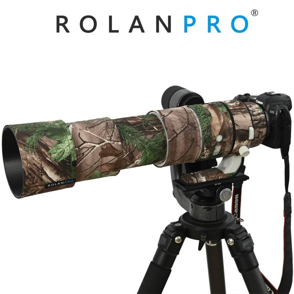 ROLANPRO Waterproof Lens Coat For Canon RF 200-800mm F6.3-9 IS USM Camouflage Rain Cover Lens Protection Case Guns Sleeve