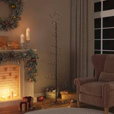vidaXL LED julgran 120 LEDs varmvit 180 cm