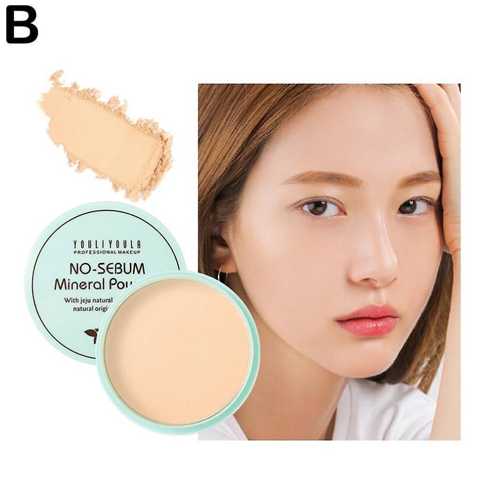 (B) Oil Control Fixing Powder Waterproof Sweat Resistant Makeup Resistant