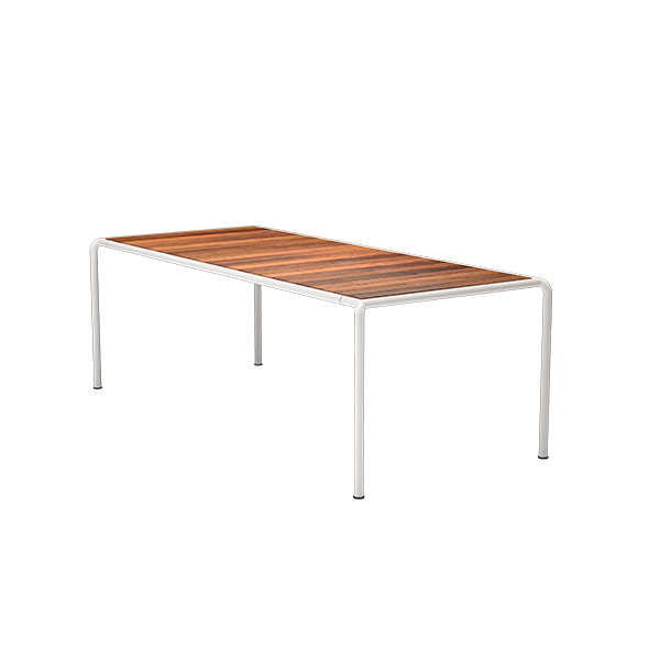 HOUE Avanti havebord i træ 222,5 x 98 cm - Thermo Ash Muted White