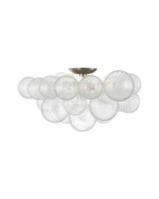 Talia 25" Flush Mount Silver