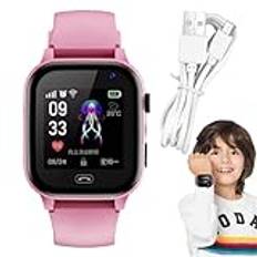 Smartwatch för barn - Intelligent 4G -klocka med GPS och kamera, långvarig batteri | Cellulär klocka för barn, GPS -tracker, fackla, vokalinspelare, säker