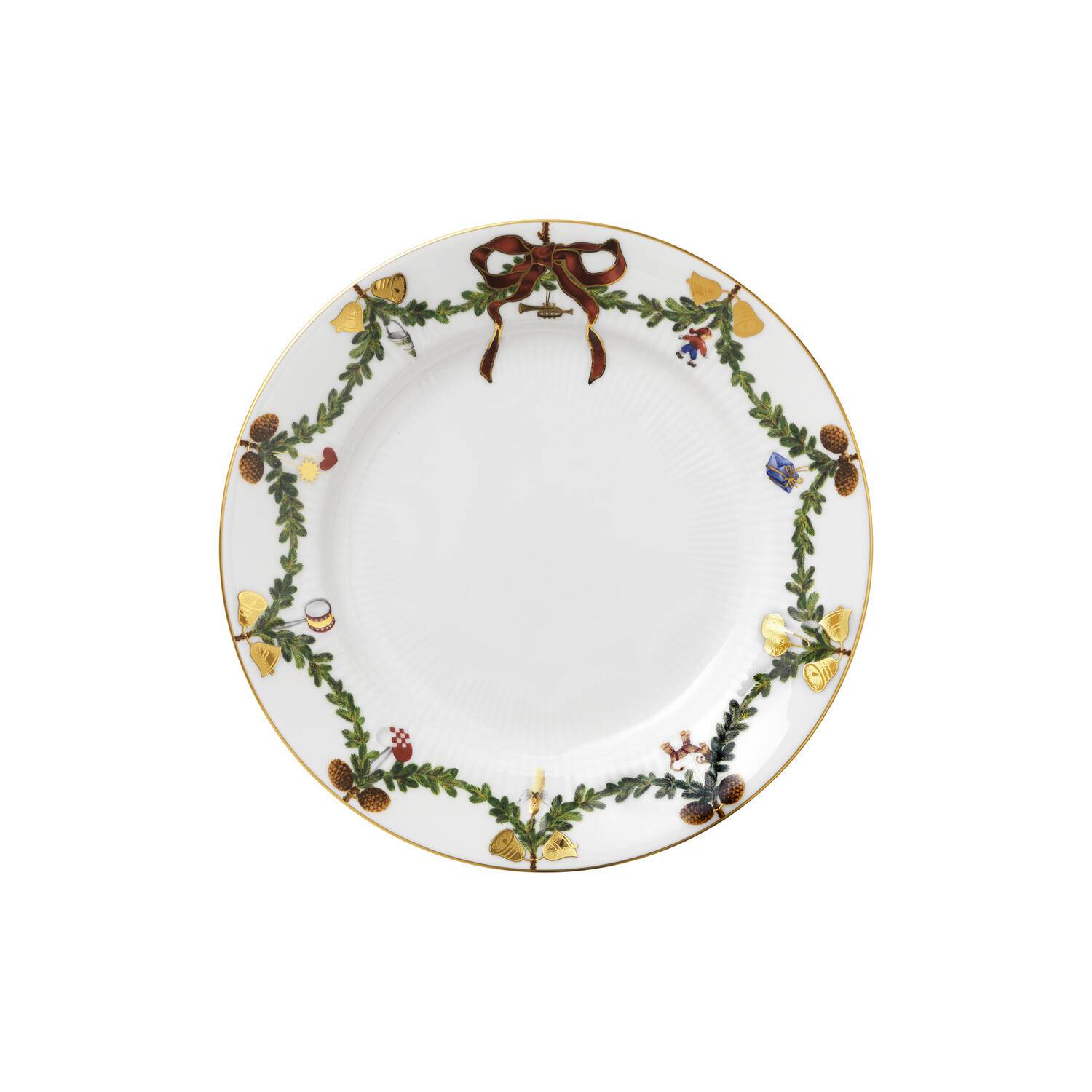 Star Fluted Christmas tallrik Ø 22 cm
