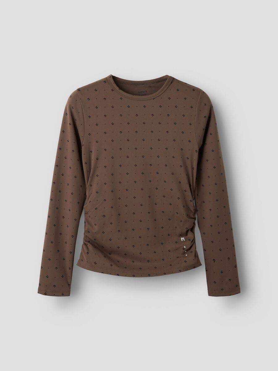 Slim Fit Långärmad Topp - Grå - 134/140