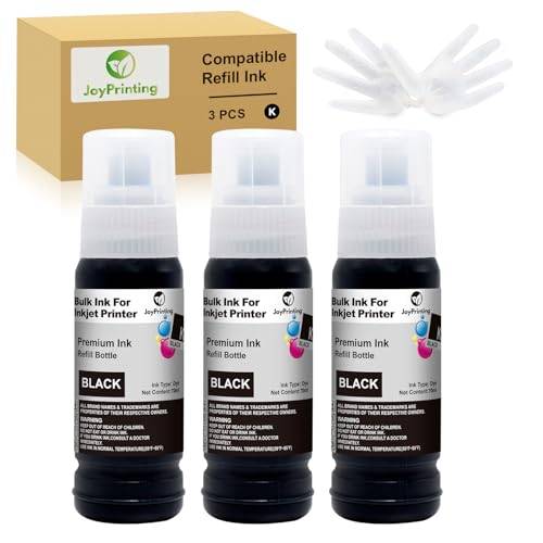 JoyPrinting E104 bläck kompatibel med Epson T104 svart bläckflaska multipack för Ecotank ET-2820 ET-2710 ET-2720 ET-2815 ET-2810 ET-2826 ET-1810 ET‑2711 ET-2712 ET-2715 ET-2714 ET-2721 ET-2726