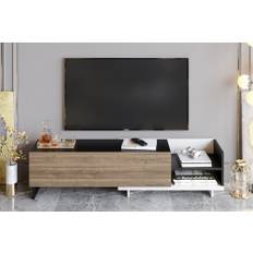 Andifli Tv-bänk 165x41 cm - Vit TV bänk & mediabänk Trä