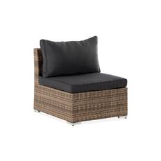 Wisconsin Premium Mittmodul utomhus i konstrotting - Sand Beige Moduler utesoffa Brun Comfort Garden