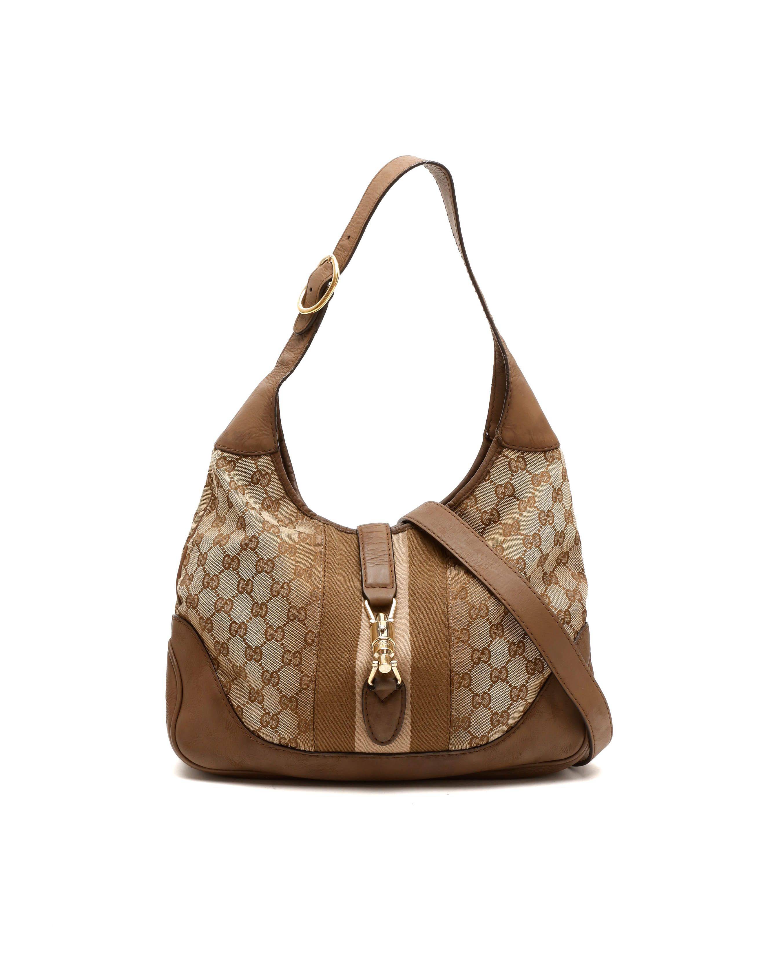 Gucci GG Jackie Web Bag - Beige - One Size