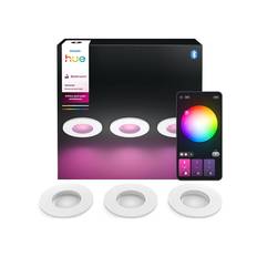 Philips Hue Xamento Indbygningsspot - Hvid - 3-Pak