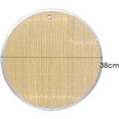Bambu ångkokare non-stick runda dumplings matta ångad dumpling nudel deg matta pasta bambu gardin matbricka 38/43/46cm - S