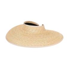 Borsalino, Accessoarer, Dam, ONE Size, Bredbrättad halmhatt Elegant stil - beige (ONE SIZE)