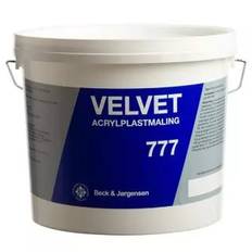 B&J 777 velvet acrylplast facademaling, halvmat, sort, 3 ltr