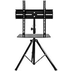 Bärbart TV-stativ med väggfäste för 32 55 tum TV tre LED golv TV-montering stativ rack