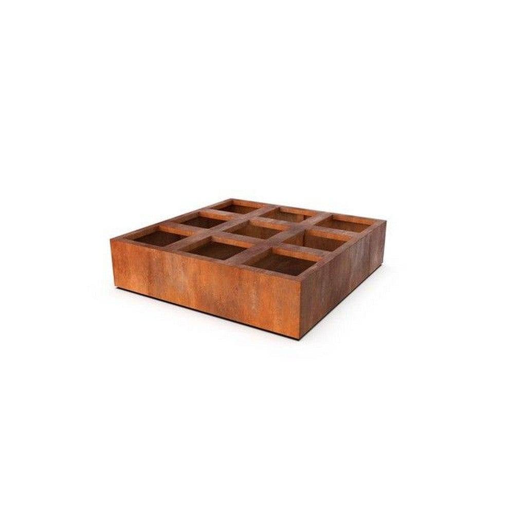 Geroba Planteringslåda Belar Corten - 120 x 120 x 30 cm