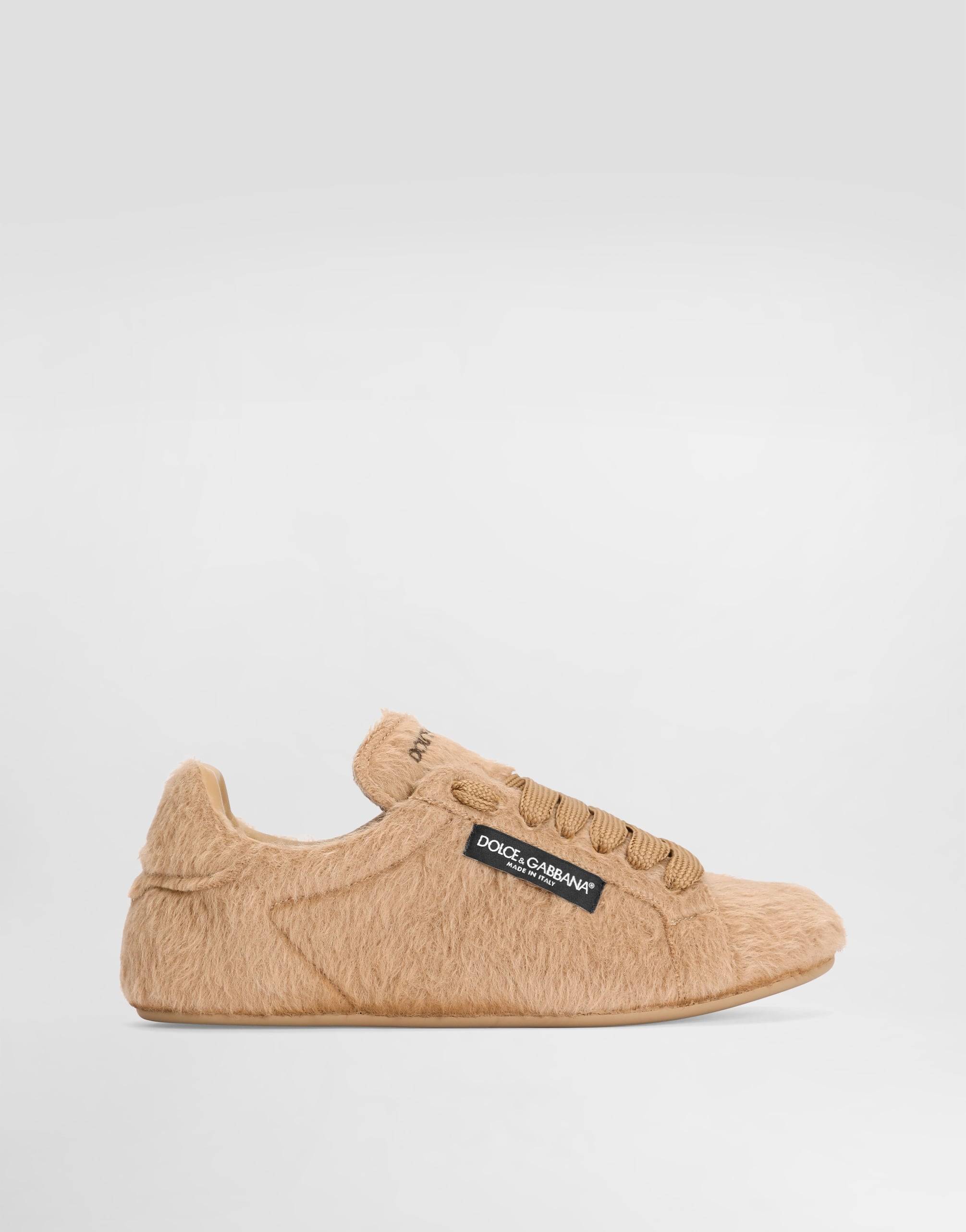 Dolce & Gabbana Alpaca Portofino Soft - Man Sneakers Beige 39