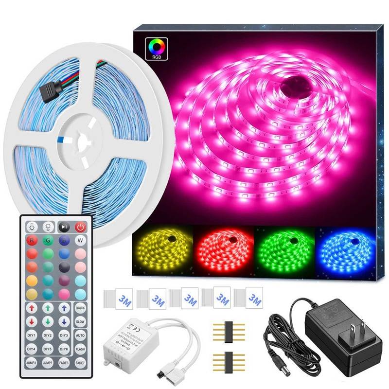 Vattentät RGB LED Strip Ljus 5m/10m - 10m 300 lysdioder au stickpropp