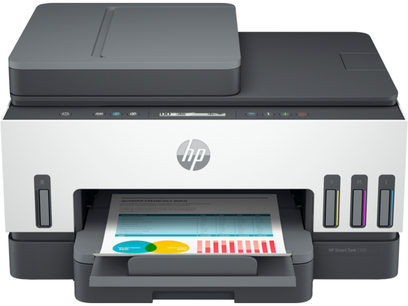 Multifunktionsskrivare HP Smart Tank 7305, bläcktank, trådlös, färg