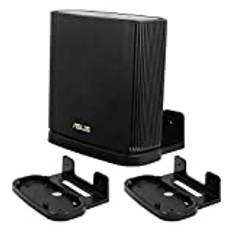 Huafly BECEMURU Väggmonterad stativhållare, stabilitet ABS för ASUS ZenWiFi AX Tri-Band Mesh WiFi 6-system (svart, 2-pack)