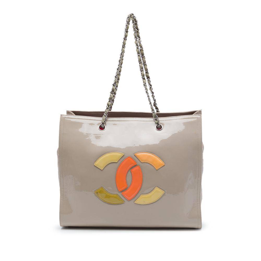 Chanel Vintage Tote Stl. - Totebags Från Magasin - Beige (L 31cm x W 37cm x D 15cm)