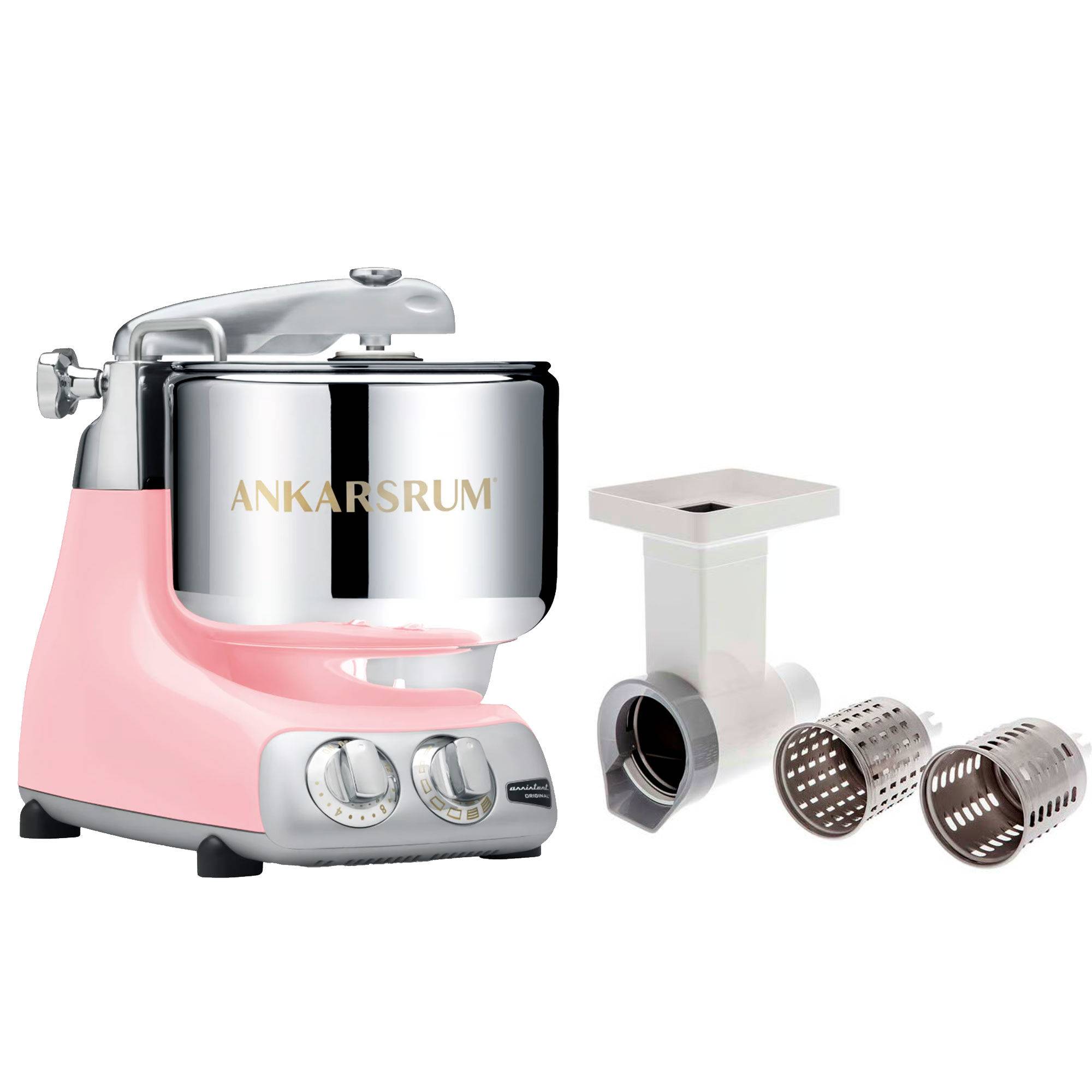 Ankarsrum Assistent Original AKM6230 Sky Pink + grøntsagsslicer