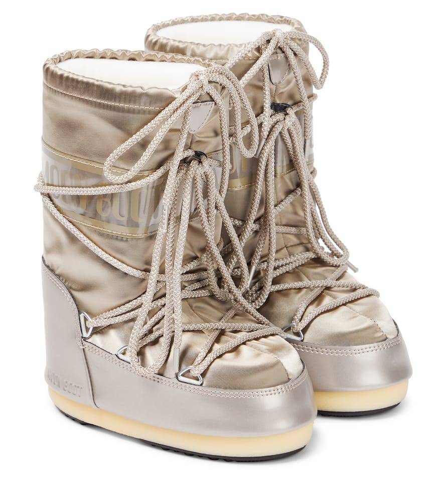 Moon Boot Kids Botas de nieve Icon Glance - metalizado - Talla Única