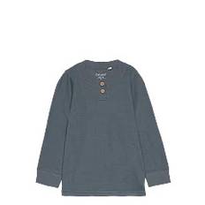 CELAVI Blouse Ls, W. Print |Blå |130